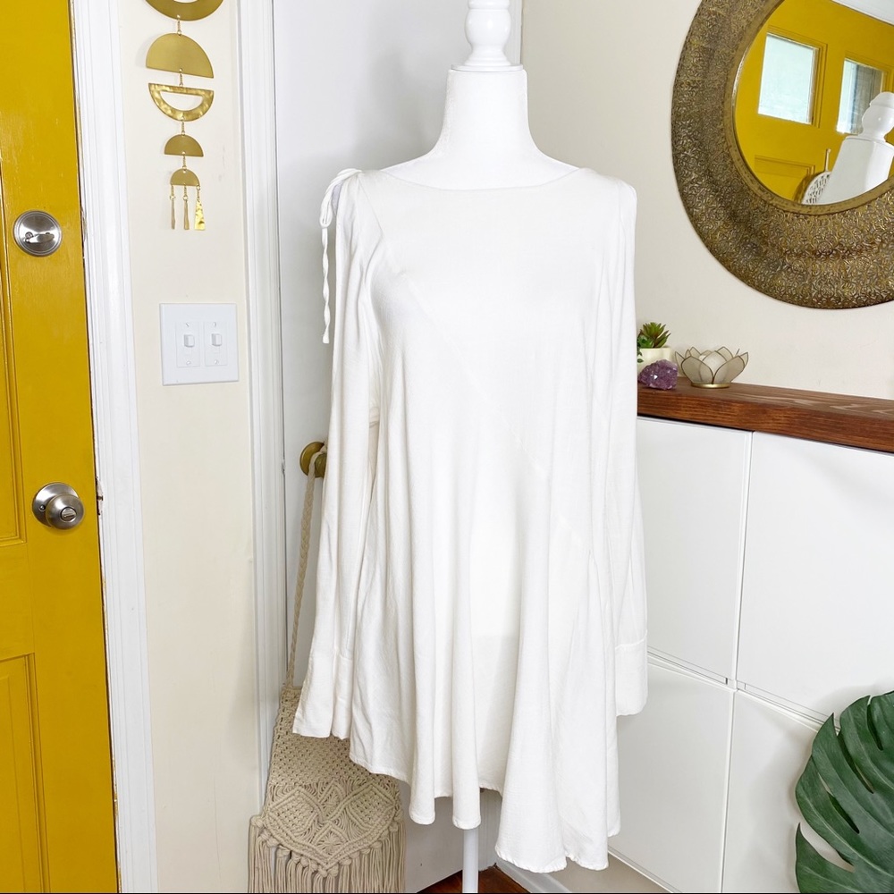 Free People M Asymmetrical Cold Shoulder Dress